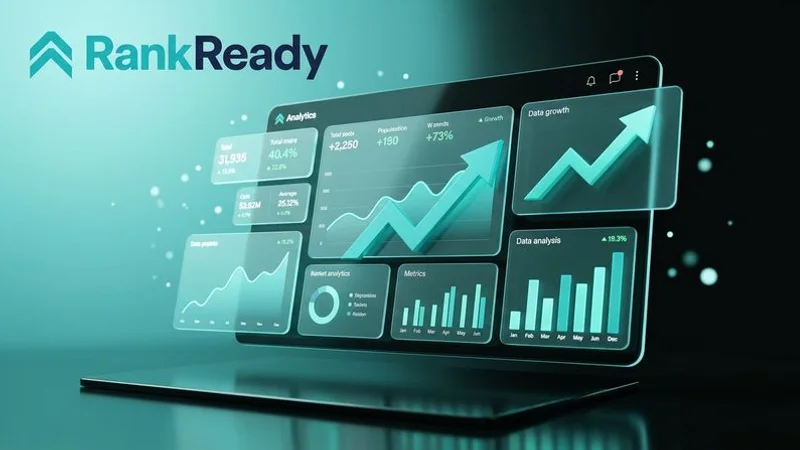 Google search performance comparison between custom SEO site and template site